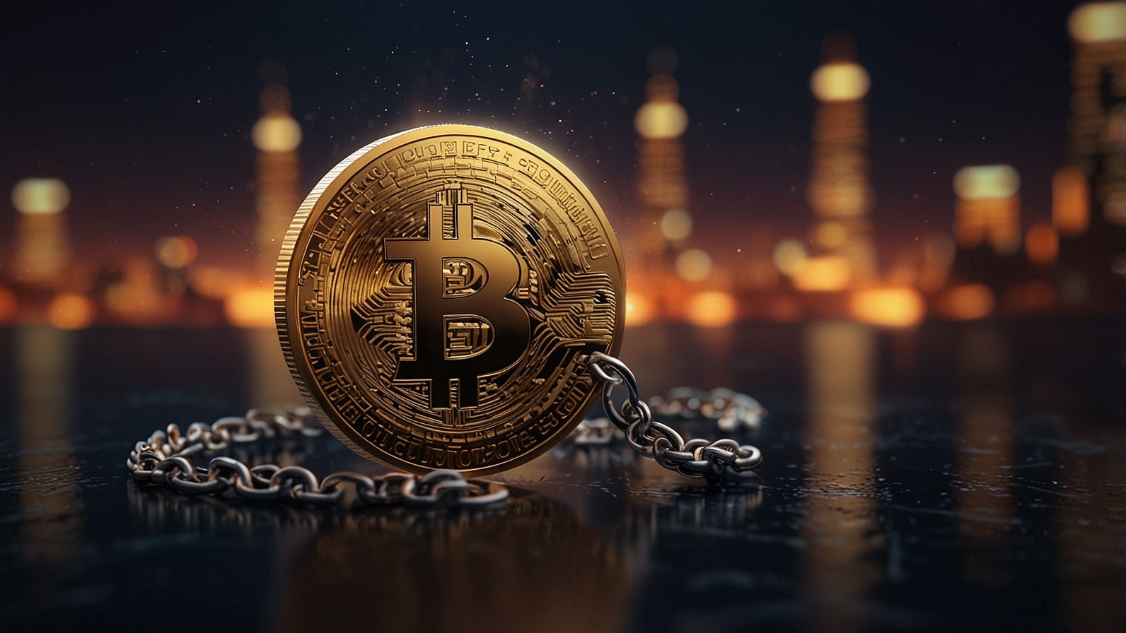 Digital illustration of the SFY token launch by Stakefy on November 3, 2025, showing a glowing cryptocurrency coin with staking chains and Ethereum blockchain elements for decentralized finance news.